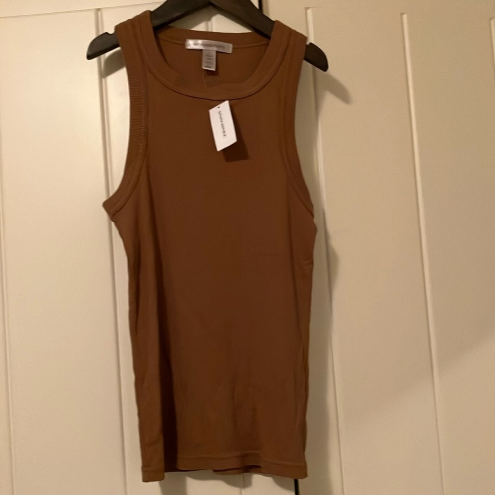 Banana Republic brown camel tan racerback tank XS Petite